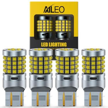 Imagem de AILEO Lâmpada LED branca 7440 7443, chip 500% super brilhante 54-SMD 3030, substituição de LED T20 7441 W21W para luz de reserva reversa, luz traseira, DRL, luz de estacionamento, pacote com 4
