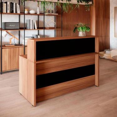 Imagem de Balcão Atendimento 120 cm Recepção Alto Escritório F5 Office - F5 Offi