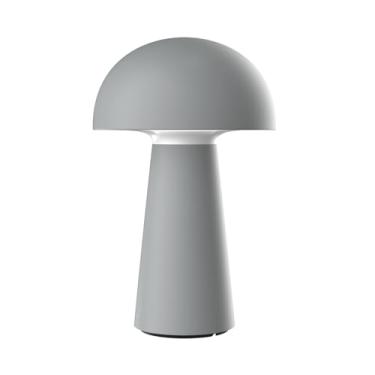 Imagem de Newhouse Lighting Capri, Nevoeiro Cinza 2700K Regulável Sem Fio USB-C Recarregável Candeeiro de Mesa NHTL-CA-GY, Lâmpada de Mesa Sem Fio para Sala de Estar, Quarto, Mesa de Centro e Outras Decorações