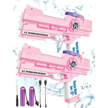 Imagem de Pistolas de água elétricas weirtoya com bicos duplos para crianças de 