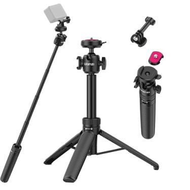 Imagem de ULANZI Suporte de tripé para câmera de ação MT90, alça Vlog com liberação rápida Cka com cabeça esférica com sapata, tripé de mesa para GoPro Hero, Insta360, DJI Osmo Pocket/Action/360, câmeras