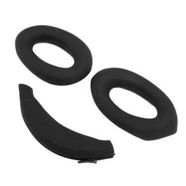Imagem de SUNGOOYUE Almofadas de Ouvido, Capa Protetora de Silicone para Fones de Ouvido WH-1000XM4 WH-1000XM3, Almofadas de Confortáveis, Proteção para Amantes de Música (Preto)