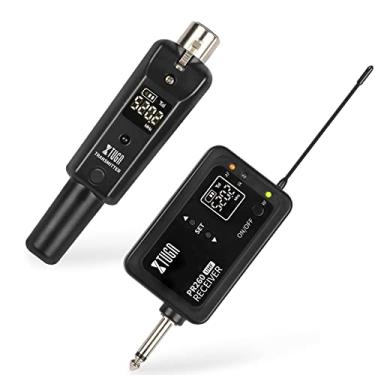 Imagem de XTUGA Transmissor E Receptor Xlr Sem Fio Uhf Pr260, Adaptador De Microfone Recarregável Sem Fio Com 99 Canais Selecionáveis Faixa De 164 Pés Para Microfone Dinâmico, Mixer De Áudio, Sistema Pa E Câmer