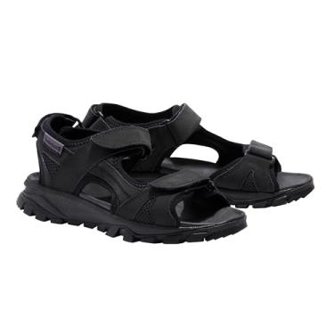 Imagem de Timberland Sandália feminina Lincoln Peak Strap, Couro preto, 34