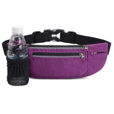 Imagem de Mochila ajustável para corrida com suporte para garrafa de água, pochete respirável para atividades esportivas