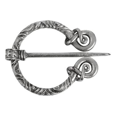 Imagem de barenx Broche espiral oco viking amuleto celta nórdico manto xaile fecho de pino, Não disponível, não disponível