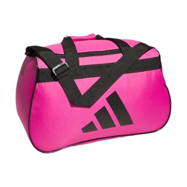 Imagem de adidas Bolsa esportiva Power Gym – atlética e leve para esportes – Diablo, Rosa intenso/preto/potente, One size, Bolsa esportiva Power Gym – atlética e leve para esportes – Diablo