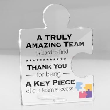 Imagem de Presentes de agradecimento da equipe para colegas de trabalho, colegas de trabalho, melhores presentes de trabalho em equipe, um time realmente incrível é difícil de encontrar, peça de quebra-cabeça