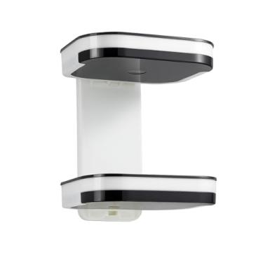 Imagem de Genérico Saboneteira de Parede Dupla com Adesivo, Suporte para Sabonete em Banheiro, Branco e Preto