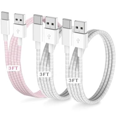 Imagem de Pacote com 3 carregadores de carro para iPhone 16 15 Pro Max Plus Carplay, cabo de carregamento USB A para USB C, adaptador de carro para Apple 15, iPad Pro/Air, Samsung, Pixel, acessórios Android