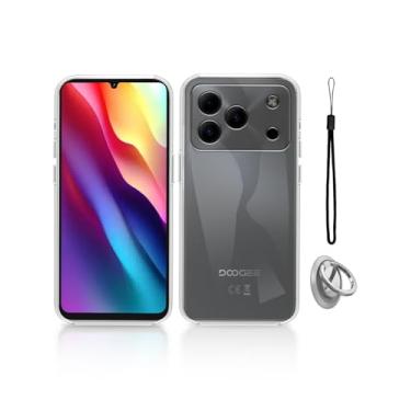 Imagem de Capa para DOOGEE Note 56, capa de telefone KONXISA com fivelas e cordões, capa protetora de material TPU premium, capa protetora com arranhões, resistente a quedas e anti-impressão digital