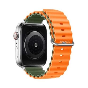 Imagem de Pulseira De Silicone Ocean Band Para Apple Watch Ultra Série 10 9 8 7 