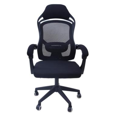 Imagem de Cadeira de Escritório Presidente com Rodinha Fortt Trento Preta - CPF08-P