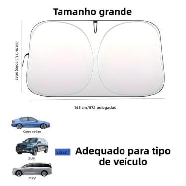 Imagem de Protetor Solar Refletivo Para Para-brisa De Carro, Visor De Resfriamen
