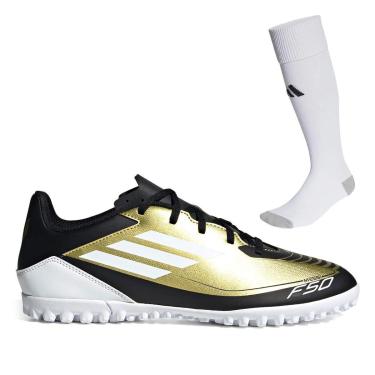 Imagem de Chuteira Society Adidas F50 Club Messi+Meião Adidas Milano 23 Futebol-Masculino
