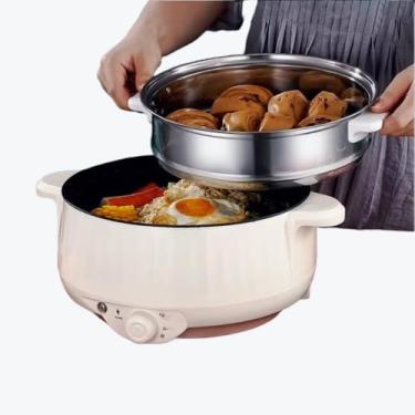 Imagem de Panela de Arroz，Panela de Arroz Eletrica 220v，úNica Dupla Camada，VáRios Tamanhos Podem Ser Escolhidos，Ideal para RefeiçõEs de 1 A 4 Pessoas(1 Compartimento-24cm-1 camada)