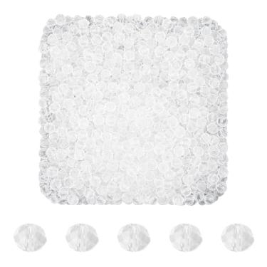 Imagem de Mandala Crafts Contas de cristal briolette transparentes de 3 mm – 1500 contas de vidro facetadas para fabricação de joias, suprimentos de contas, artesanato DIY, pulseiras, colares, brincos e contas