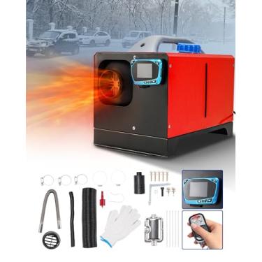 Imagem de ZJPJMXNN Aquecedor a diesel atualizado de 5 KW, 12 V, aquecedor a diesel multifuncional com interruptor LCD e aquecedor de veículo de controle remoto para carro, barcos, caminhões, motorhome SUV, RV