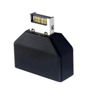 Imagem de Tipo E 20 pinos para USB 19P/20P placas-mãe de computador chassi frontal USB tipo C adaptador de extensão placas-mãe acessórios