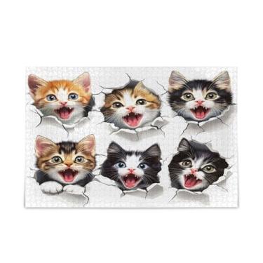Imagem de STAYTOP Quebra-cabeças de gato quebrando a parede para adultos ou crianças 500 peças, jogo divertido de descompressão intelectual para a família, presente de brinquedo de Natal