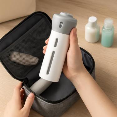 Imagem de Dispenser Portátil Viagem Recarregável 4 em 1 - Organizador Compacto para Shampoo, Condicionador e Loção - Kit de Frascos À Prova de Vazamento para Bagagem de Mão (ABS)