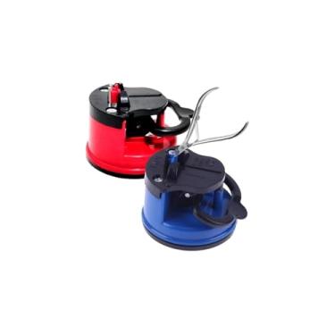 Imagem de Afiador de Facas com Ventosa, Amolador para Facas Canivetes e Tesouras, Polipropileno e Aço Tungstênio, 6cm Diâmetro x 6cm Altura, Compacto
