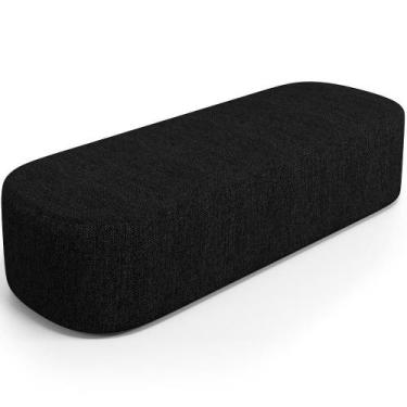 Imagem de Puff Decorativo Orgânico Para Living Quarto 140cm Doha W01 Linho Chumb