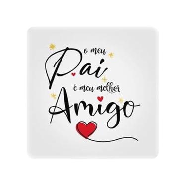 Imagem de Luminária Box Slim O Meu Pai USB – Luz Difusa, Decorativa, Bivolt, LED 5W, 20x18cm