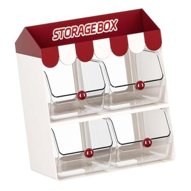 Imagem de IEUDNS Organizador de saquinhos de chá, suporte para cápsulas de café, organizador de lanches para de cozinha/banheiro