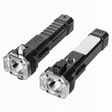 Imagem de Lanterna LED Martelo Recarregável de Emergência Multiuso