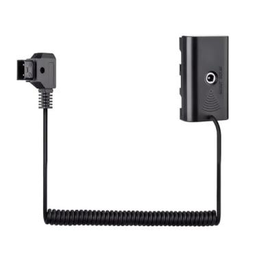 Imagem de Adaptador de alimentação NP-F Cabo adaptador de alimentação de bateria falsa para monitor LED CC
