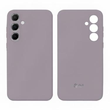 Imagem de Capa de Silicone TPU Aveludada Compatível com A56 – Case Macia com Proteção de Câmera e Interior Aveludado (LAVANDA)