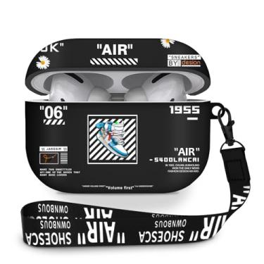 Imagem de Capa compatível com Airpods Pro 3 (2025), capa protetora de silicone macio com estampa de sapato para Apple AirPods Pro 3ª geração, capa para Airpod Pro 3 com cordão e chaveiro para homens/meninos