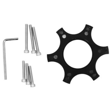 Imagem de Alomejor Adaptador de Roda, Base do Adaptador de Roda de 70 Mm, Montagem do Volante de Liga de Alumínio para T300RS Ergonomic Riser Block para Racing SIM e PC Gaming (Preto)