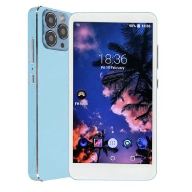 Imagem de Cryfokt Mp4 Player Hifi Som 5.0 Polegadas Tela Sensível Ao Toque Portátil Mp4 Player Com para Amantes de Música Material de Corpo de Metal (Azul)