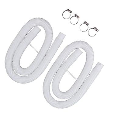 Imagem de GOTOTOP Mangueira de Piscina, Mangueira de Substituição da Piscina e de Bomba de Com Braçadeiras de Bomba de Filtro de Diâmetro para 300 330 530 1000 Galões