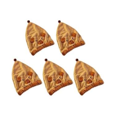 Imagem de Touca De Secagem De Cabelo De Pelúcia Kawaii De Capivara Para Mulheres