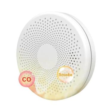 Imagem de Detector De Fumaça E Monóxido De Carbono Inteligente WiFi Tuya 2 Em 1 