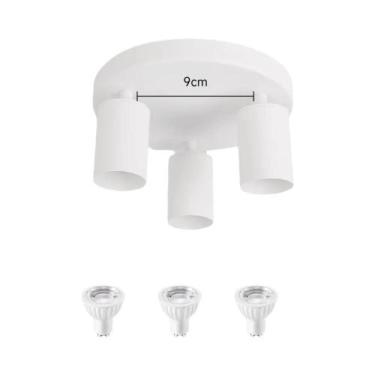 Imagem de Luz De Trilho LED GU10 110-220V Lâmpada Substituível Spot De Teto Para