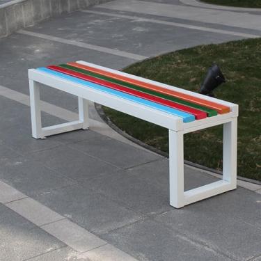 Imagem de Banco de jardim sem costas, banco ao ar livre, bancos de parque de madeira maciça anticorrosiva, banco de parque, para varanda, praia ao ar livre, banho de sol, pátio, piscina, quintal, gramado