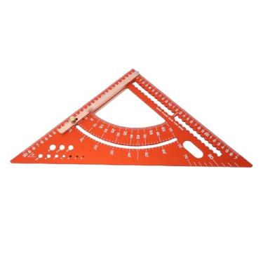 Imagem de Fafeicy Quadrado de Viga, Quadrado de Moldura Ajustável Em Liga de Alumínio Com Haste de Posicionamento de ângulo e Transferidor, para Marcenaria e Medição Precisa de ângulo