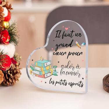 Imagem de Presentes inspiradores para amigos, mãe, irmã, menina, colega de trabalho, cristãs, placas e placas decorativas de acrílico de Natal, 9 x 8 cm acessórios de mesa de escritório decoração (presente de
