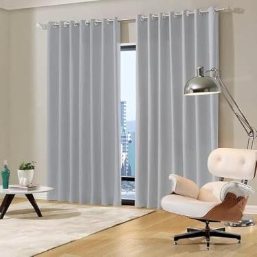 Imagem de Cortina Blackout Tecido Sala quarto 300x250 Cortina Web (Cinza Claro)