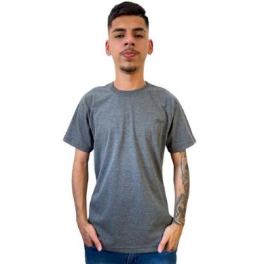 Imagem de Camiseta Masculina Básica Oversized Gangster Coleção Verão, Grafite, M