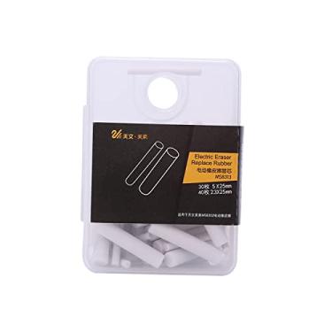 Imagem de aqxreight Tenwin Recargas de Borracha Elétrica Portátil 50 Unidades de Diâmetro.5mm Grande Borracha Recargas Borrachas Substituíveis Suprimentos de Papelaria (30 unidades de de