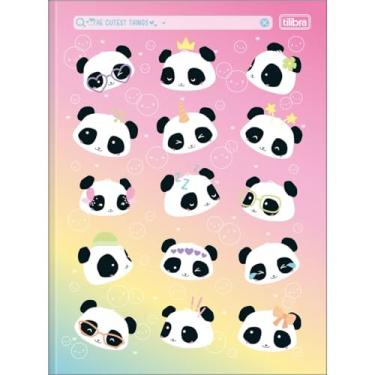 Imagem de Caderno Lovely Friends Pandas Universitário Brochura TILIBRA - 80 Folhas (The Cutest Thing)