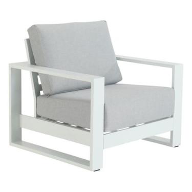 Imagem de Poltrona De Jardim Em Aluminio 91X95 Cm Branca - Naterial