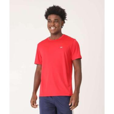 Imagem de Camiseta Masculina Fitness Manga Curta MR-49038, Vermelho, M
