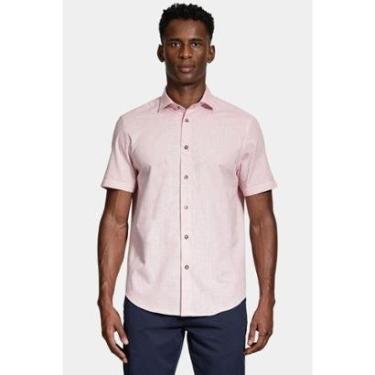 Imagem de Camisa Aramis Manga Curta Slim Algodão Flame Soft Coral-Masculino