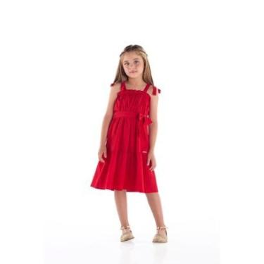 Imagem de Vestido Infantil em Tricoline Quimby-Feminino